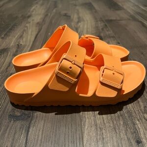 Orange foam Birkenstocks - Size 38